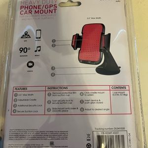Vibe Heavy Duty Phone GPS Car Mount!! BNIB!!3 1/5 Max Width Adjustable Cradle